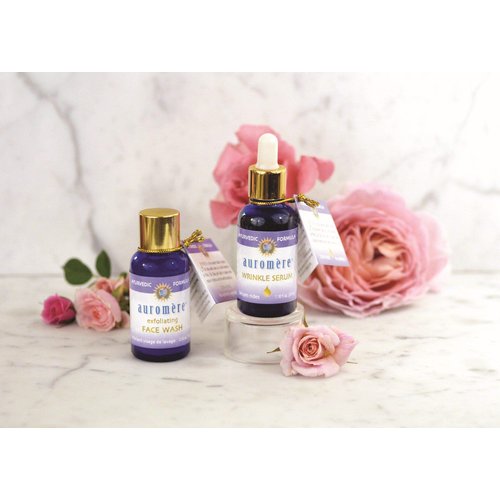 Auromere Ayurvedic Exfoliating Face Wash - Vegan, All Natural, Non GMO, Gentle Facial Polish & Cleanser (.56 oz)