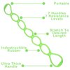 Unipack TPR Multi Ring Resistance Bands for Yoga, Pilates, Stretching, Strength Training with Carrying Bag
