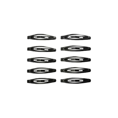 Hair Pin，48 Pack Black 2.36 Inch Barrettes Women Metal Snap Hair Clips Accessories。