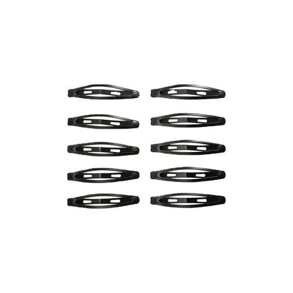 Hair Pin，48 Pack Black 2.36 Inch Barrettes Women Metal Snap Hair Clips Accessories。