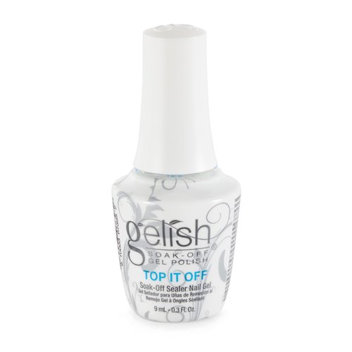 Gelish Mini Dynamic Duo Collection 9 mL Soak Off Gel Nail Polish Kit with Foundation Base and Top It Off for Home Manicures