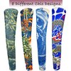 iToolai Temporary Tattoo Sleeves for Men, 8 pcs Set UV Protection Cooling Arts Tattoo Arm Sleeves Slip on(Dragon Designs)
