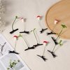 50pcs, Bean Sprout Hair Clips, Four-Leave Clover, Mushroom, Funny Plant Hair Clips, Cute Headwear, Hair Accessories for Kids, Girls, Women, Home School Party Supplies