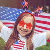 4 PCS 4th of July Decorations - 4th of July Headband and Star Sunglasses | Red White and Blue Party Supplies | Fourth of July Accessories | Patriotic Party Favors | Independence Day | Memorial Day