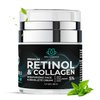 ATN Cosmetics Retinol Cream for Face & Neck, Collagen Moisturizer, Day & Night Cream for Women & Men, Anti Aging, Wrinkle Cream with Hyaluronic Acid, Made in USA