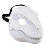 KJOCOS Dino Mask, Dinosaur Velociraptor Raptor Latex Masks Moving Jaw, Animal Head Blank Mask Halloween Costume Party Cosplay Gifts For Girls And Boys (White)