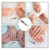 Nail Clipper Collapsible Travel Nail Scissors Cutter Ultra-Thin Hand Toe Nail Clipper with Keychain and Nail File for Toenail Fingernail Travel Design