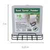 Songbird Essentials Suet Saver Upside Down Suet Feeder, Rigid Plastic Case with Suet Cage Bottom, Holds One Bird Seed Suet Cake