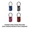 Master Lock Set Your Own Combination TSA Approved Luggage Lock, Colors May Vary; 3 pk; 4697EC3