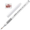 PANA 3D Kolinsky Acrylic Nail Art Sculpture Brush with Silver Metal Non-Slip Grip Handle for Manicures 3D Nail Art Flower Designs (Size #2)