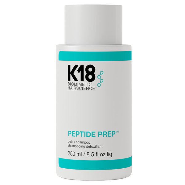 K18 PEPTIDE PREP™ Color-Safe Detox Clarifying Shampoo - Non-Stripping, pH-Optimized Cleanse Removes Product Buildup, Dirt, Oils, Metals, 8.5 fl oz
