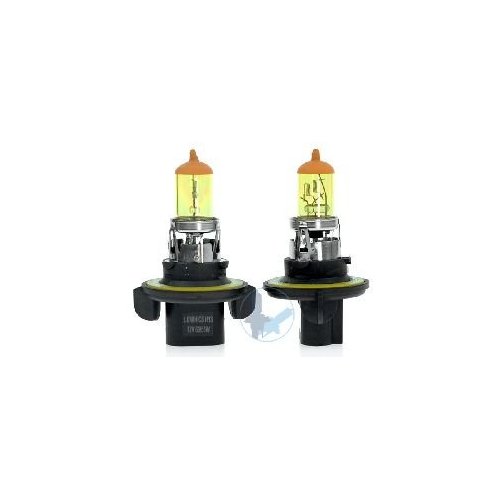GOLDEN YELLOW 100w ONE PAIR HALOGEN XENON GAS FILLED H13 FOG LIGHT BULBS for 02 03 04 05 06 07 Buick/ 03 04 05 06 Cadillac Escalade/ 04 05 06 Chevrolet Malibu/ 04 05 06 Chevrolet SSR/ 00 01 02 03 04 05 06 Chevrolet Suburban/