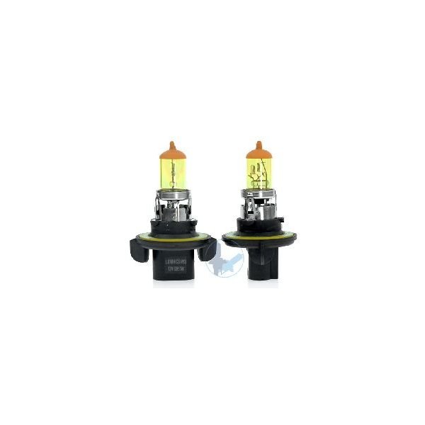 GOLDEN YELLOW 100w ONE PAIR HALOGEN XENON GAS FILLED H13 FOG LIGHT BULBS for 02 03 04 05 06 07 Buick/ 03 04 05 06 Cadillac Escalade/ 04 05 06 Chevrolet Malibu/ 04 05 06 Chevrolet SSR/ 00 01 02 03 04 05 06 Chevrolet Suburban/