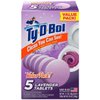 Ty D Bol Toilet Cleaning Tablets with Continuous Clean With Lavender color to deodorize your Toilets for a Fresh Smelling Bathroom 10 tabs (2-5 count packs)