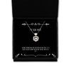 Game On Novelties Passion, Romance and Love describes Our Love Story, It's a Great Feeling to Know Heart Knot Silver Necklace, Wife, Reusable for Wife