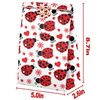 Ladybug Goodie Bags-24 Pcs Ladybug Party Favors Candy Bags with Stickers, Ladybug Goody Gift Treat Bags Ladybug Themed Birthday Party Supplies
