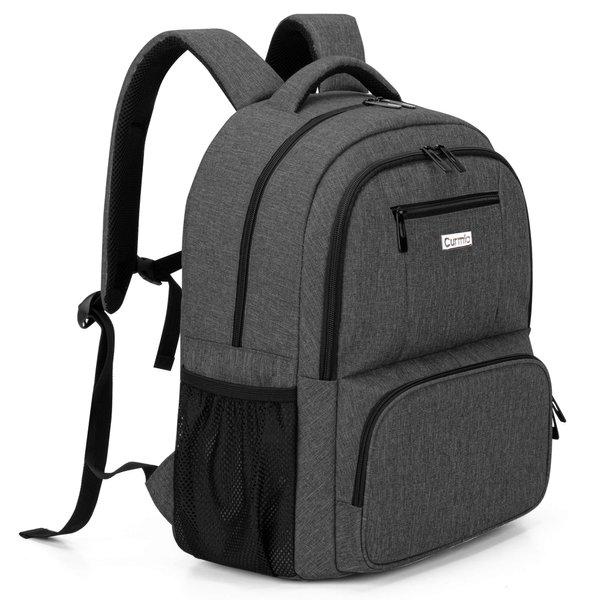 CURMIO CPAP Travel Backpack Compatible for ResMed AirSense 9, AirSense 10, AirSense 11, Philips System One, CPAP Carry On Bag for CPAP Machine & Supplies, Black, Patent Design