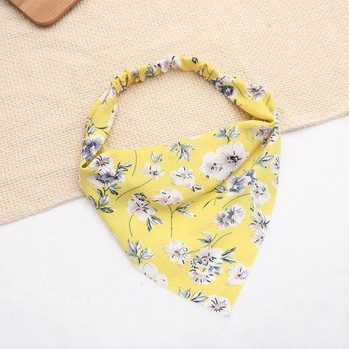 HomeSoGood 8 Pcs Floral Elastic Hair Scarf Headband,Women Bandana Head Kerchief, Print Triangle Hair Kerchief for Women Girls