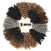 BECUS 6Packs Gogo Curl Crochet Hair for Black Women Jamaican Bounce Wand Curl Crochet Hair 8Inches Short Crochet Curly Braiding Synthetic Hair Extensions 24 Root/Pack(Natural Black #1B)