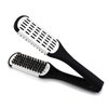 Aethland Boar Bristle Clamp Hair Brush, Double Sided Brush Clamp Straightener Hair Straightening Comb Styling Tools for Smoothing and Straight Hair Styles
