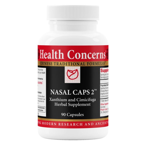 Health Concerns Nasal Caps 2 – Sinus & Nasal Support Supplement – Nose Congestion & Sinus Pressure Support – Traditional Chinese Formula with Xanthium, & Cimicifuga – 90 Capsules