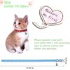 Weewooday 6 Pieces Leather Cat Collar with Bell Leather Kitten Collar Cat Collar for Boy Cats, Girl Cats with Safety Elastic Strap Cute Pet Collars for Small Cat Kitten Puppy