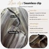 Full Shine Brown Clip in Human Hair Extensions Seamless Clip in Hair Extensions,Pu Weft Medium Brown Real Human Hair Clip in Extensions Straight Brazilian Hair 18 Inch 8 Pcs 120G