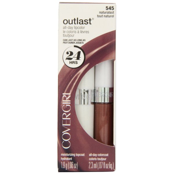 CoverGirl Outlast All Day Two Step Lipcolor, Naturalast 545, 0.13 Ounce