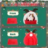 FHTONGE Guinea Pig Bed Cave for Winter, Christmas Guinea Pig Hideout House Rreindeer Shap, Warm Rat Hideaway Cozy Chinchilla Bed for Dwarf Rabbit Ferret Hedgehog Hamster Small Animal Hide