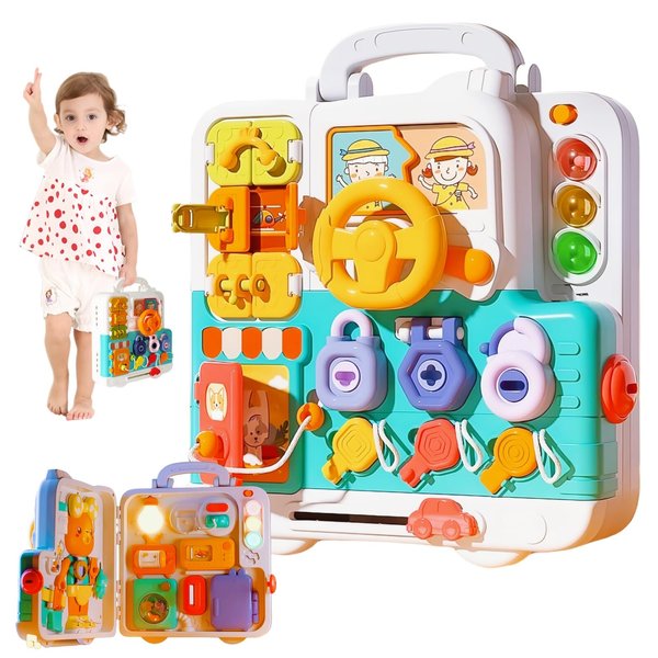 Montessori Toys for 1 Year Old,Baby busy boardsensory toys for toddlers 1-3,BabyEducational Learning Toys12-18 months, Plane toys for toddlers Toys for one year old boys and girls Birthday Gifts