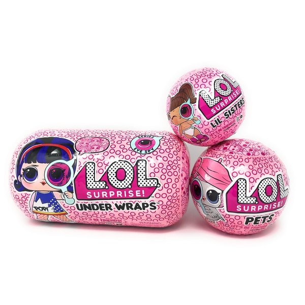 L.O.L. Surprise Eye Spy Series 4-1 Bundle with Under Wraps, Pets, and Lil Sister