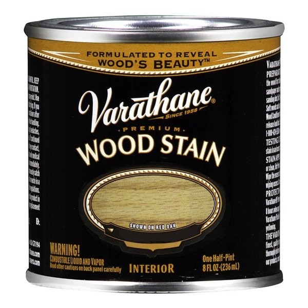Varathane 211807 Premium Wood Stain, Half Pint, Dark Walnut