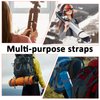 Bike Rack Straps 4 Pcs Reusable Bike Wheel Strap Adjustable Bike Wheel Stabilizer Strap with Upgraded Gel Grip & Stonger Metal Buckle