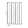 JNIHEEP Coffee Pod Holder Stainless Steel Adhesive Capsule Holder for Nespresso Pods,Vertically or Horizontally Mounted on Walls or Under Cabinets,15.75" L by 2.38" 4 Packs Storage Holds 44