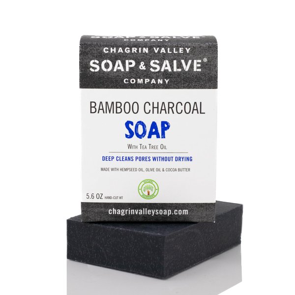 Chagrin Valley Soap & Salve Organic Natural Soap Bar - Bamboo Charcoal (1)
