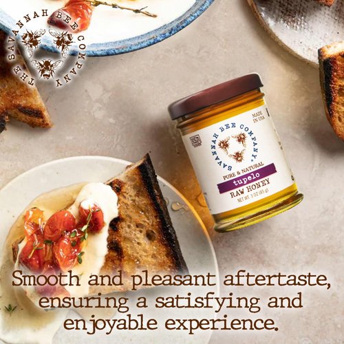 Savannah Bee Company Honey - Pure, Natural, Raw Honey - Tupelo Honey