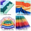 ADREIT Rainbow Tutu Dress for Girls, Birthday Girl Outfit Cosplay Costumes with Headband and Bag Christmas Birthday Party