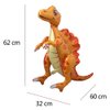 Self standing Dinosaur Tyrannosaurus Animal Balloons for Birthday Party Baby Shower Decoration Kit Inflatable Party Supplies Decorations Gift Kids and Adults (3D Spinosaurus Green)