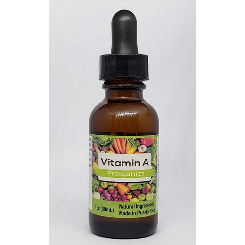Rare 1oz Organic Liquid Vitamin A by Prorganics.