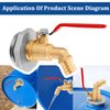 2" Drum Faucet for 55 Gallon Drum, 1" Brass Barrel Spigot Faucet with EPDM Gasket