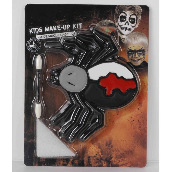 White Black Red Grey Face Body Paint + Sponge + Brush, Cream Washable Formula Face Painting Face Painting Kit for Children Adults Halloween Cosplay, Skeleton Skull, SFX Special (01)