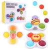 LZZAPJ Sensory Toys for Toddlers 1-3, Suction Cup Spinning Top Toy, Baby Gifts Idea for Boy Girl Toddler