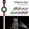 Airtag Cat Collar, Air tag Cat Collar with Bell and Safety Buckle in 3/8" Width, Reflective Collar with Waterproof Airtag Holder Compatible with Apple Airtag for Cat Dog Kitten Puppy (Red)