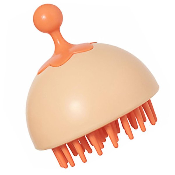 PACKOVE 1pc Portable Shampoo Brush Ergonomic Scalp for Gentle Massage Tool for Men and Lightweight and Easy to Hold Safe for Boys and Girls Orange