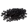 CYWLIFE Tiny Hair Ties Bands for Baby Girls Women Thin & Fine Hair, 100 PCS Black, 7MM No Crease Ponytail Holders Hair Elastics, No Hurt Durable Soft Rubber Bands for Kids Men