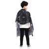 PERFEHAIR Kids Haircut Barber Cape Cover for Hair Cutting,Styling and Shampoo, for Boys - Black Space Printing