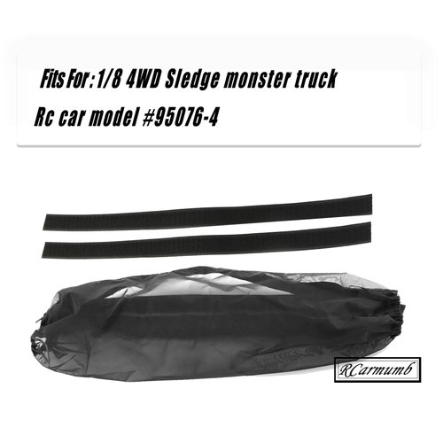 RCarmumb Chassis Guard Dirt Dust Resist Cover for 1/8 Sledge Monster Truck #95076-4,RC Car Chassis Dust Cover, Mesh Cover, Waterproof Cover, Chassis Dust