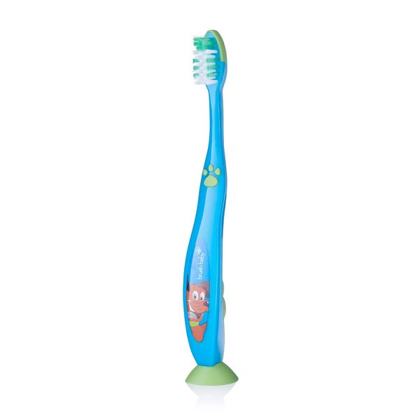 Flossbrush Toothbrush for Ages 6+ Years (Blue) (3-Pack)