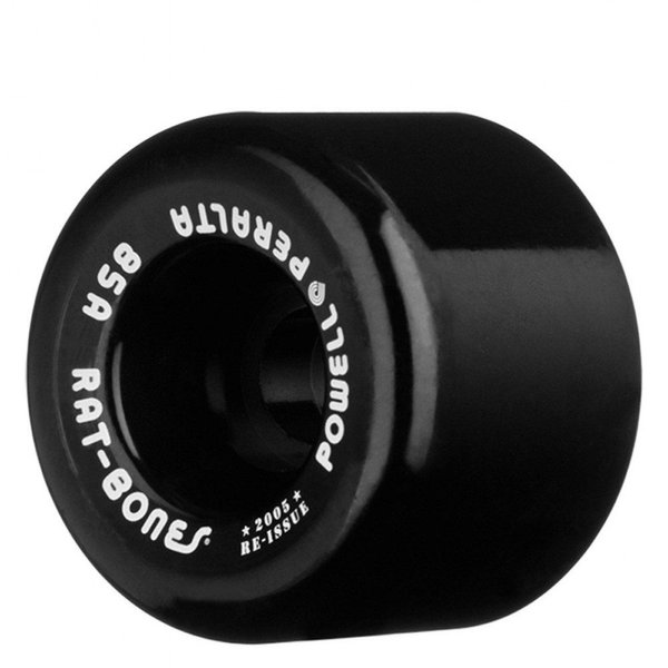 Powell Peralta Rat Bones Skateboard Wheels 60mm 85a - Black (4 pack)