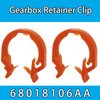 2pc Transfer Case Shift Cable Retainer Clip 68018106AA For Jeep Wrangler JK 2007-2018 Fastener Car Repair Kit Replacement Part